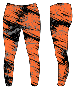 Orange Disruption - Custom Leggings