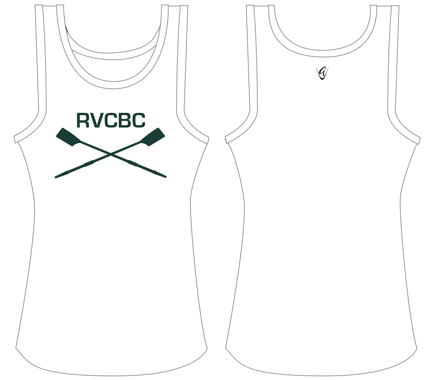 White - Men's Linear Gym Tank