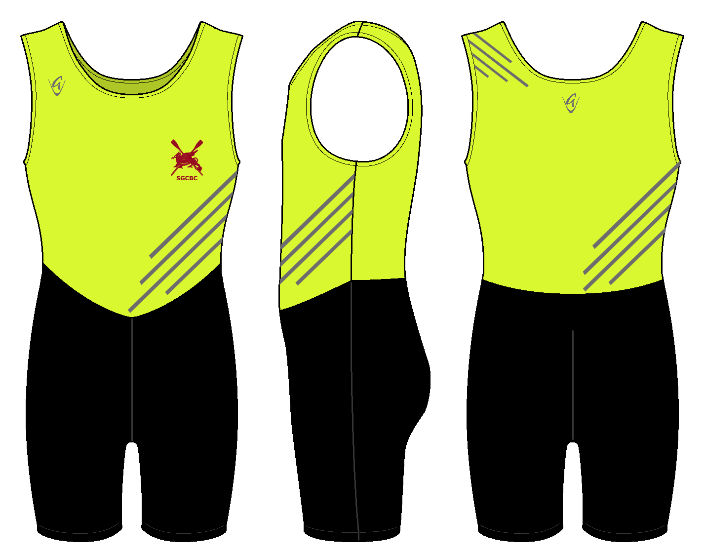 Yellow - Be Seen AIO Striped