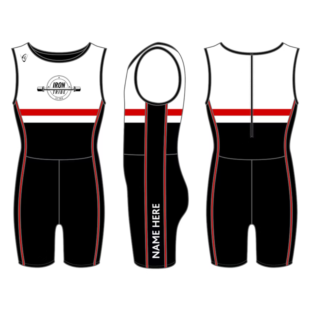 Red Piping - Custom Weightlifting Suit