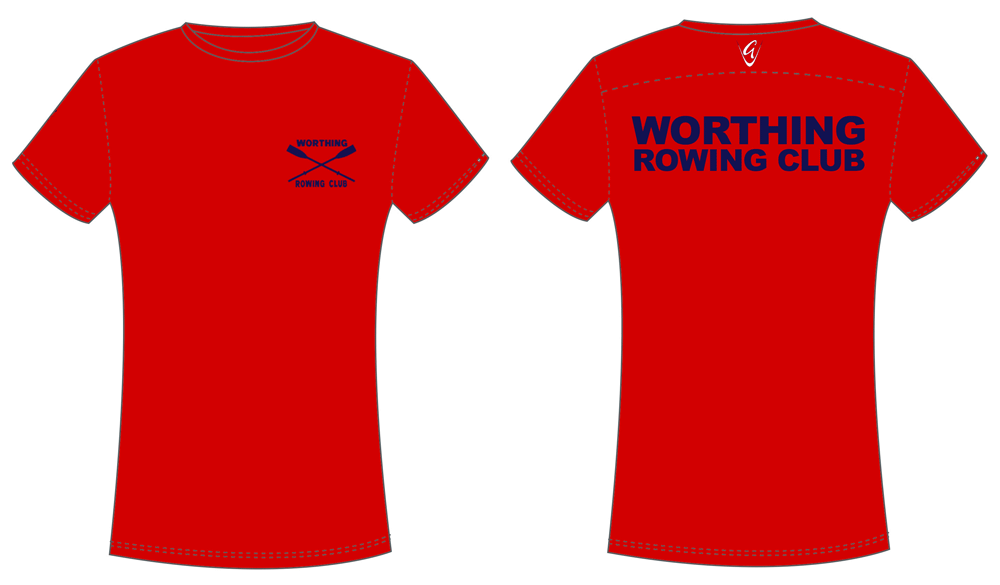 Red with back print - Cotton Tee