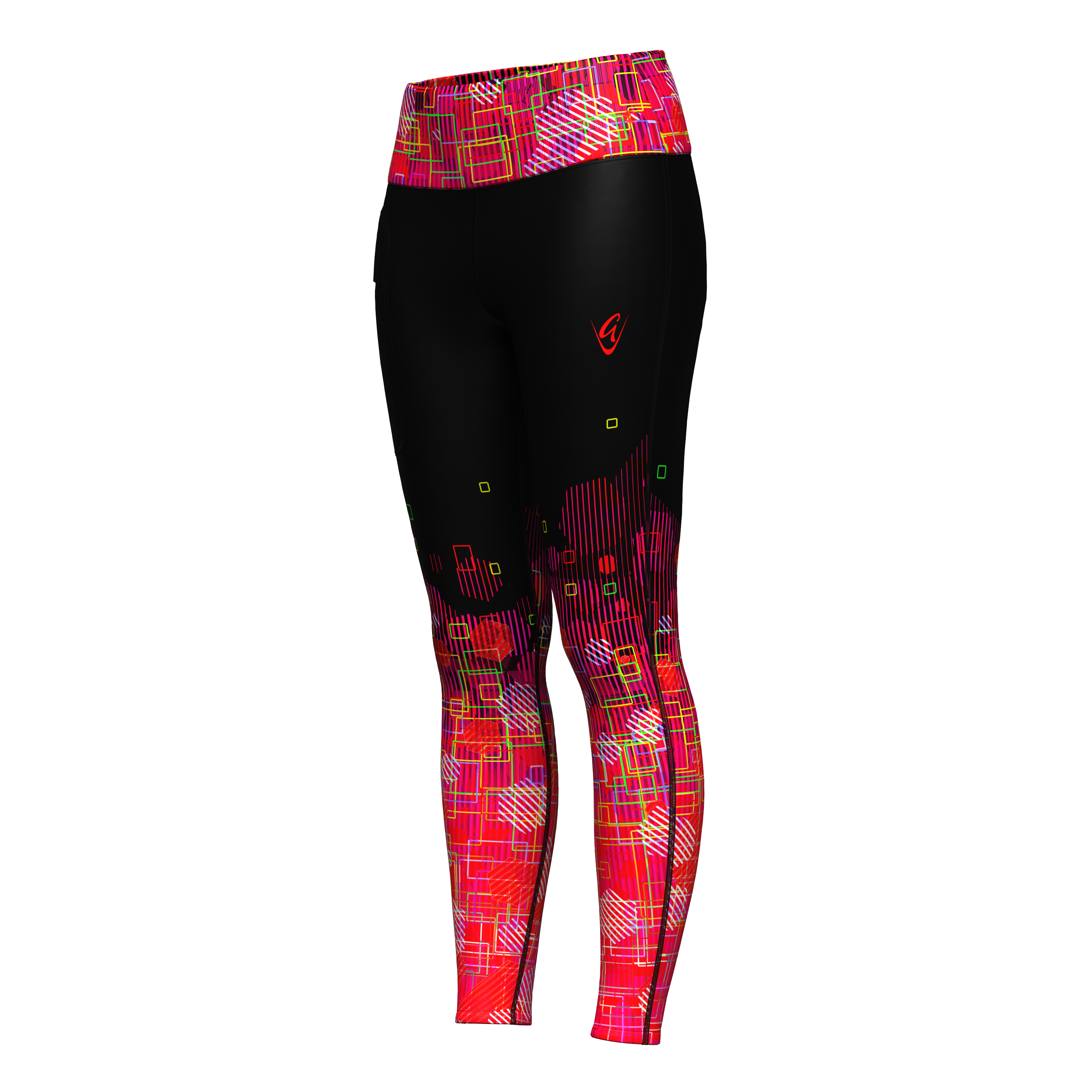Ladies Lifestyle Leggings - Electric Scarlet