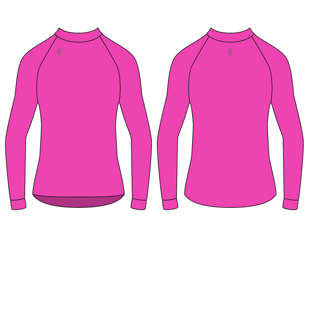 Be Seen Performance Tee LS - Fluo Pink