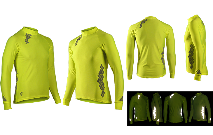 Be Seen Performance Tee LS Honeycomb