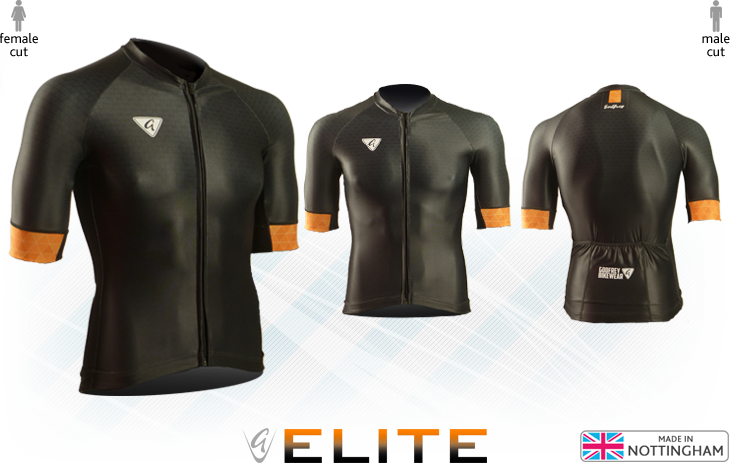 Black S/S Elite Cycling Jersey