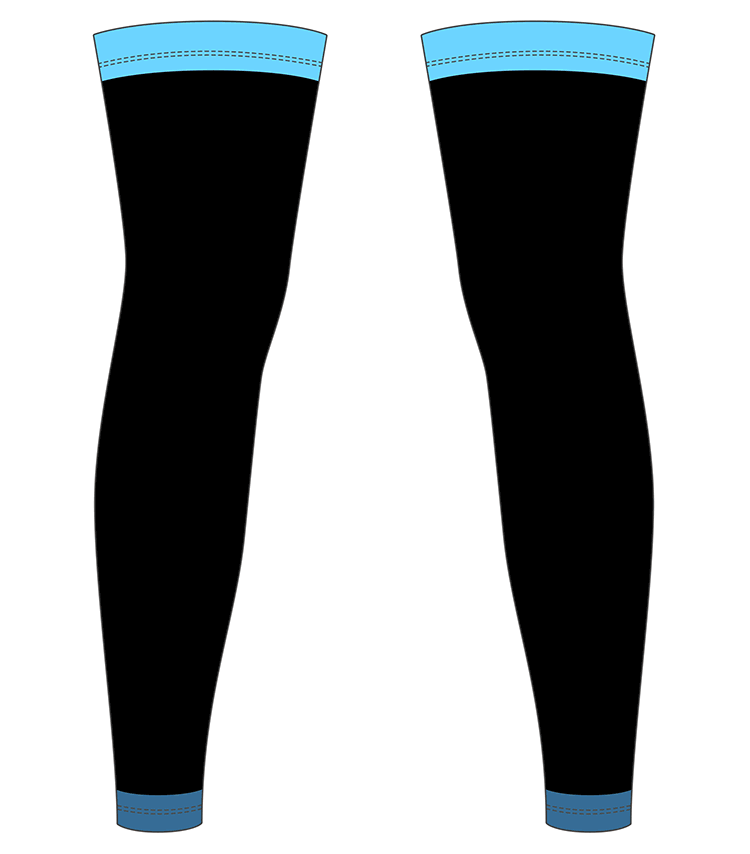 Blue Stripe - Custom Cycling Leg Screens