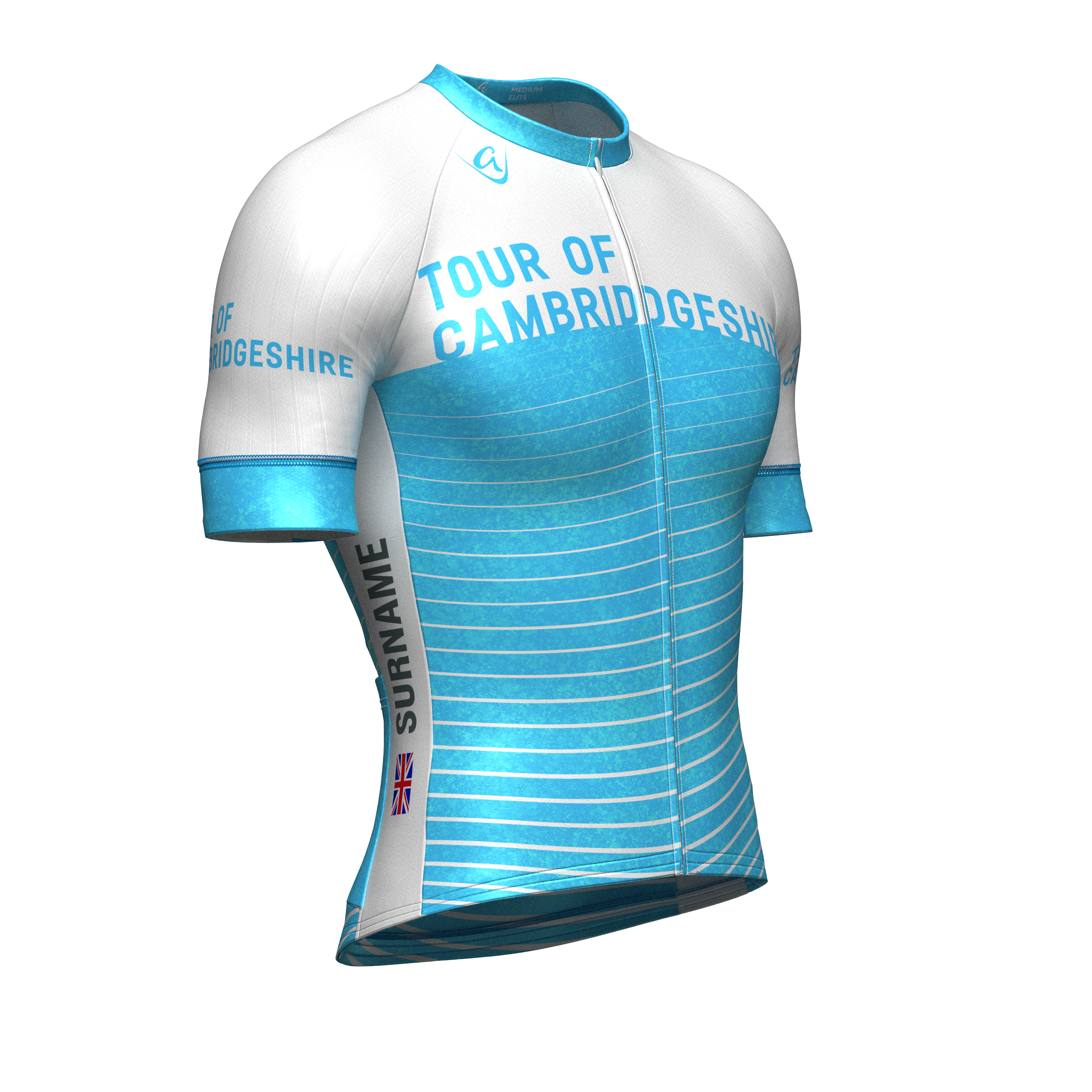 Tour of Cambridgeshire 2023 Lightweight Full Zip Cycling Jersey - Final Edition