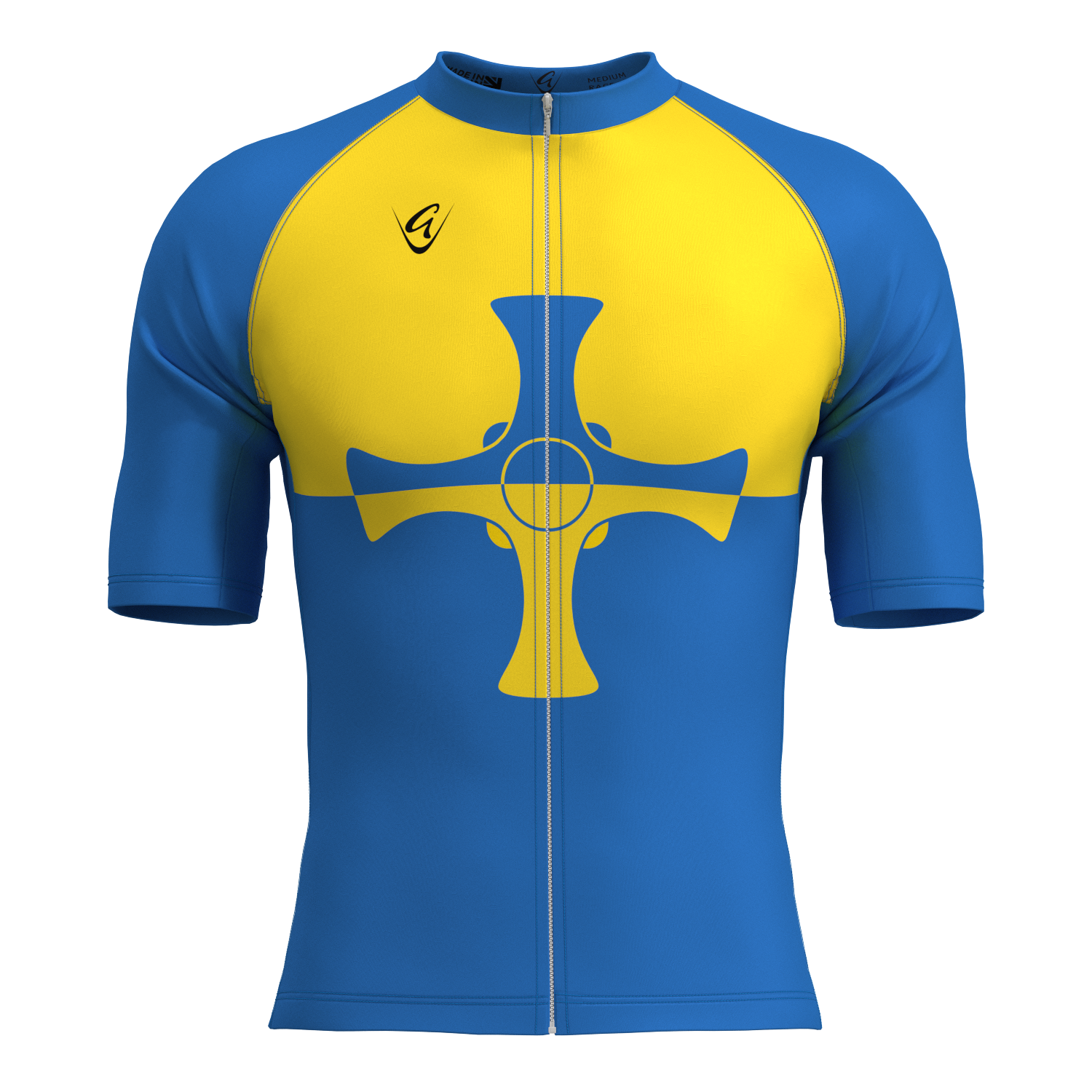 County Durham Retro Lightweight Short Sleeve Cycling Jersey