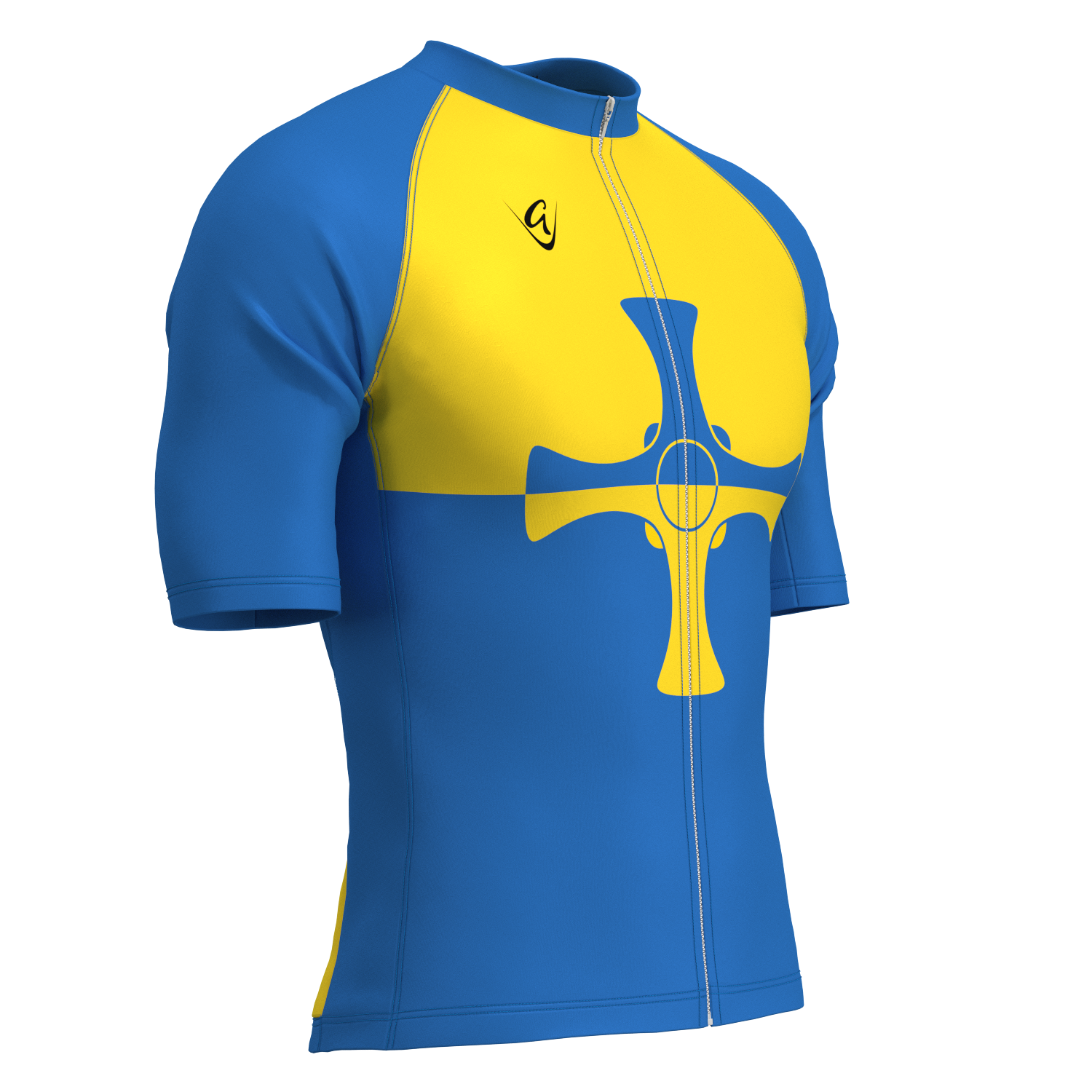 County Durham Retro Lightweight Short Sleeve Cycling Jersey