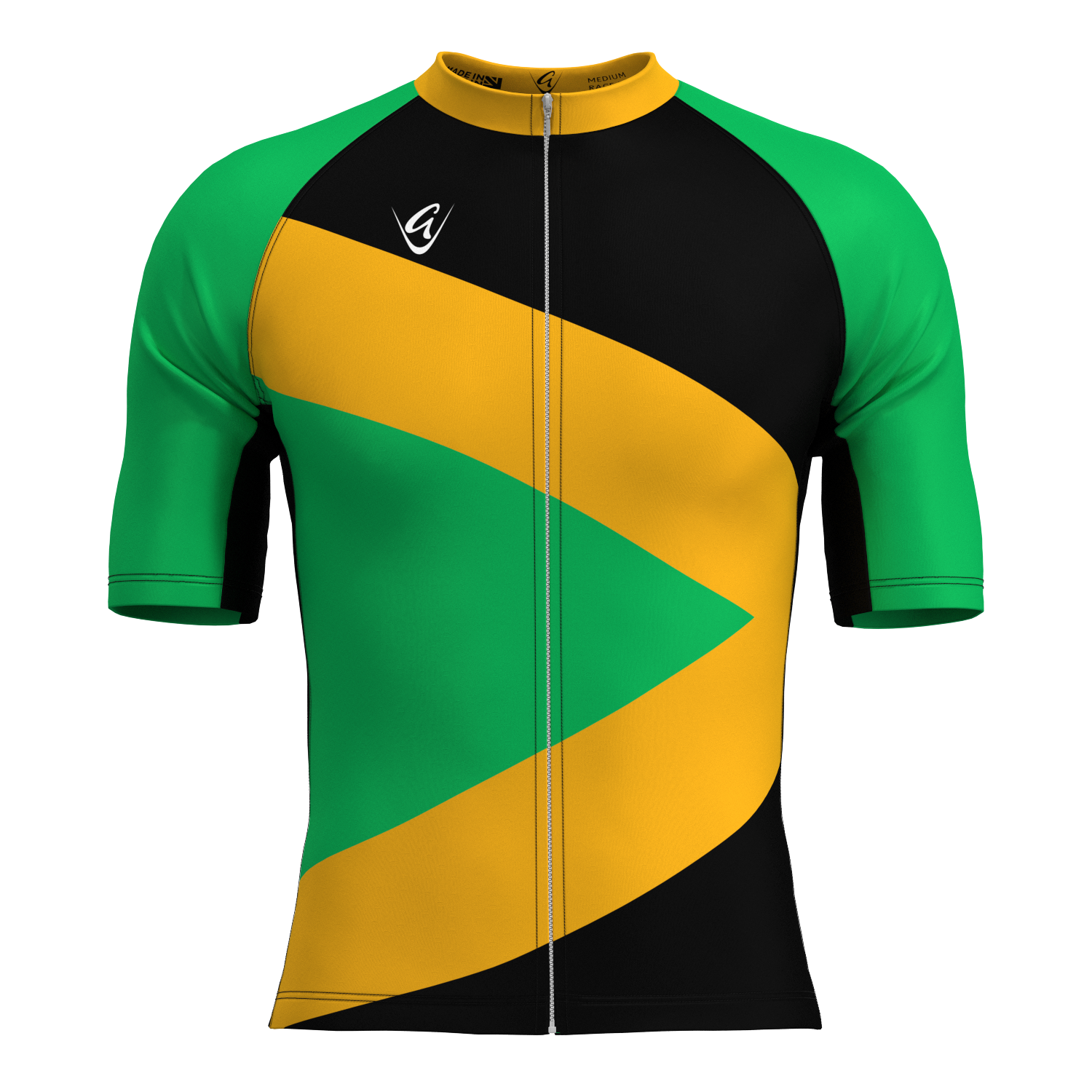 Jamaica Retro Lightweight Short Sleeve Cycling Jersey