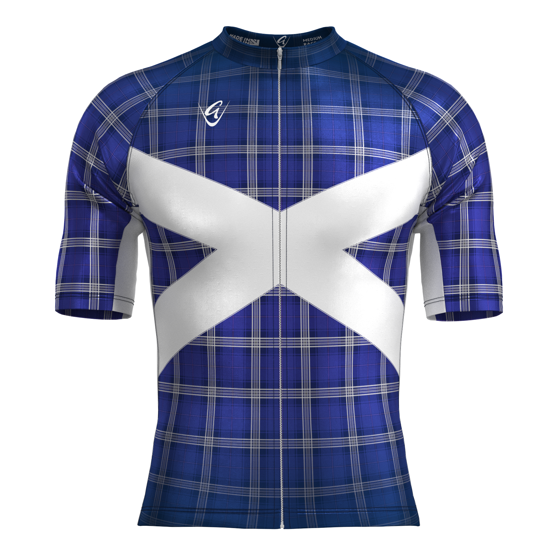 Scottish Retro Lightweight Short Sleeve Cycling Jersey