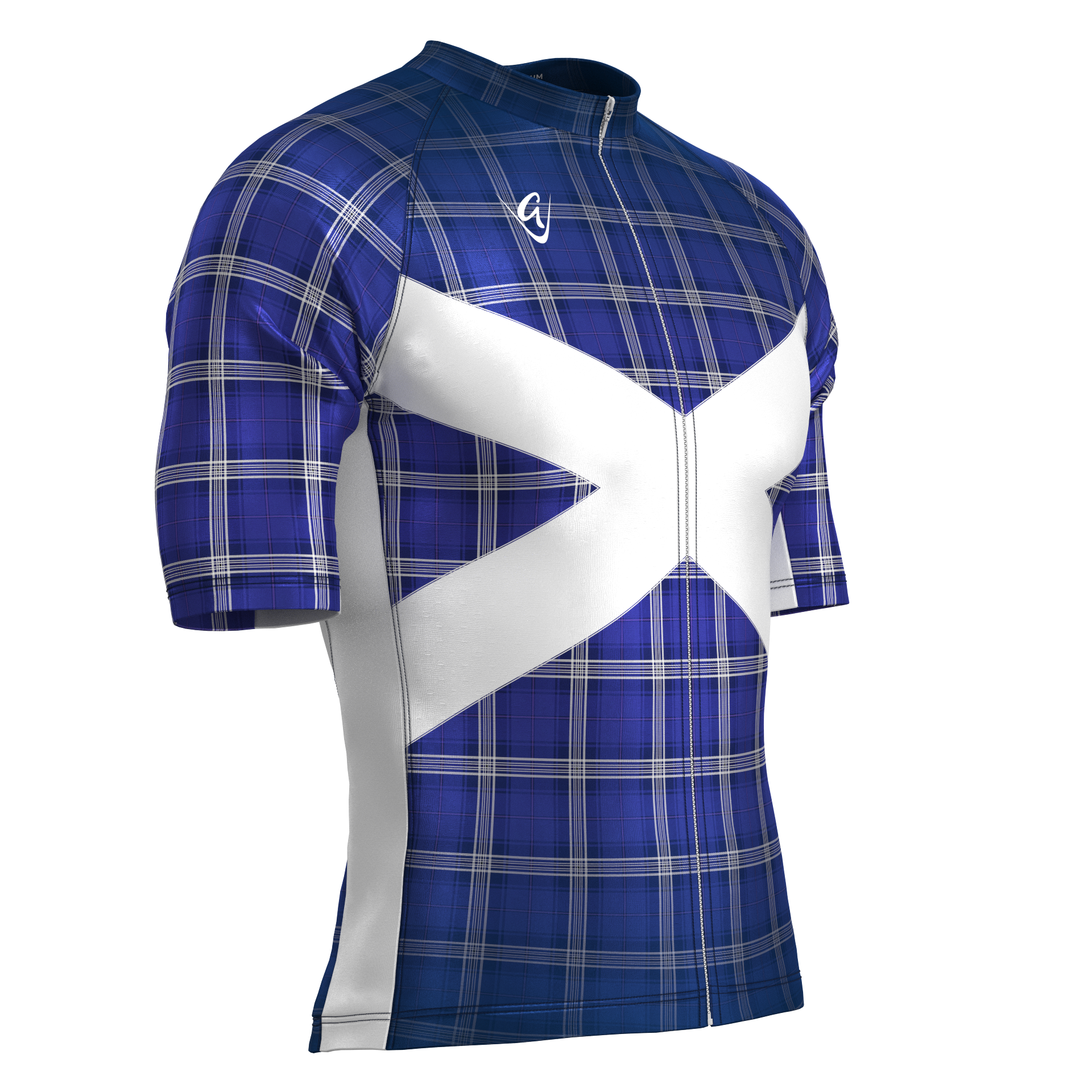 Scottish Retro Lightweight Short Sleeve Cycling Jersey