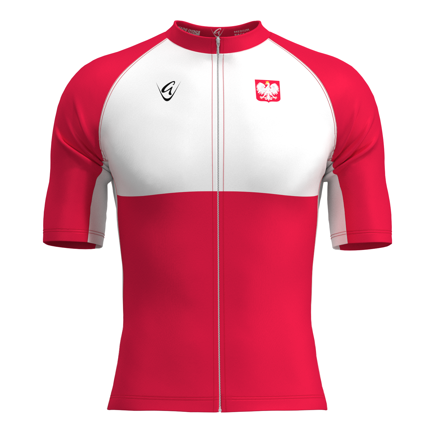 Poland Retro Lightweight Short Sleeve Cycling Jersey