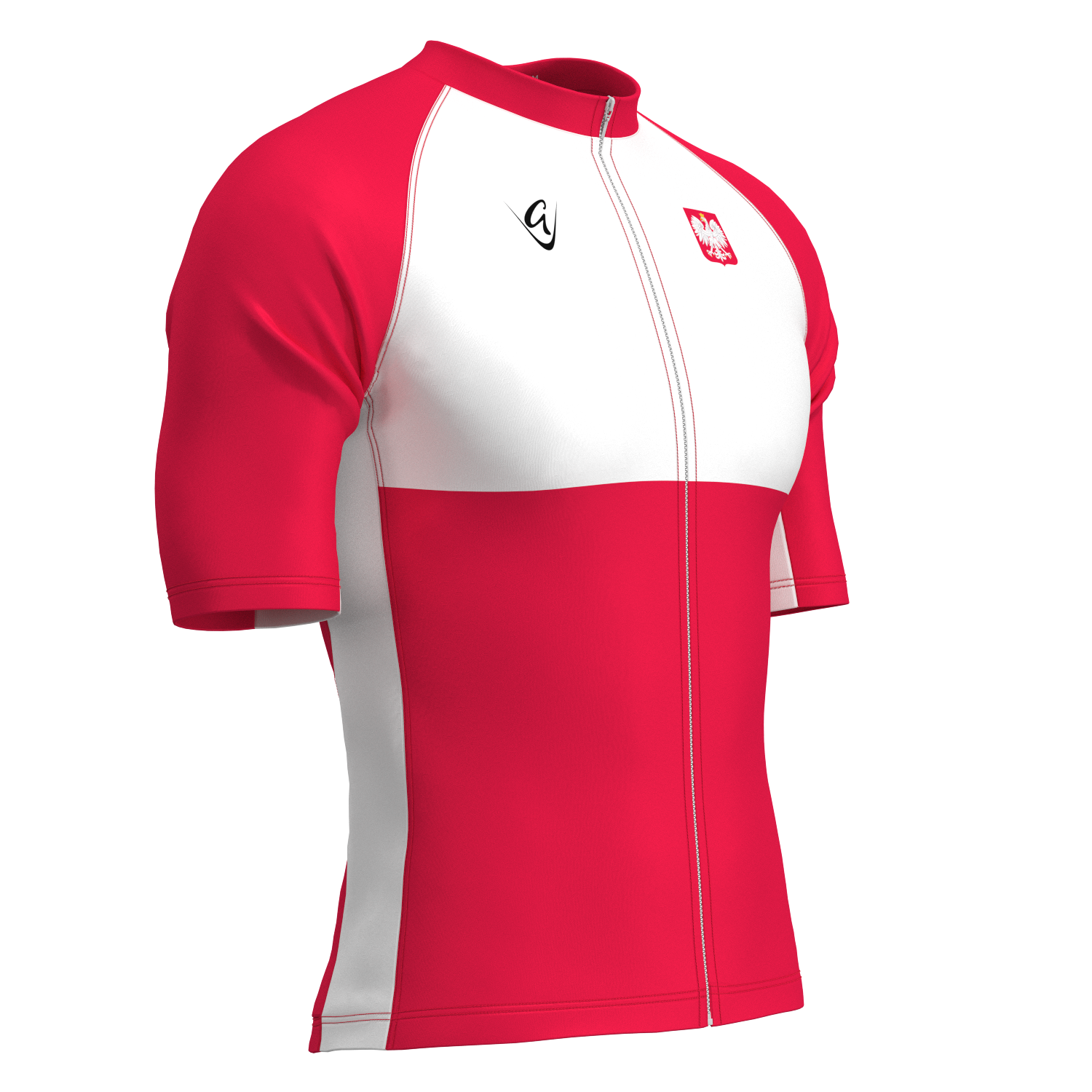Poland Retro Lightweight Short Sleeve Cycling Jersey