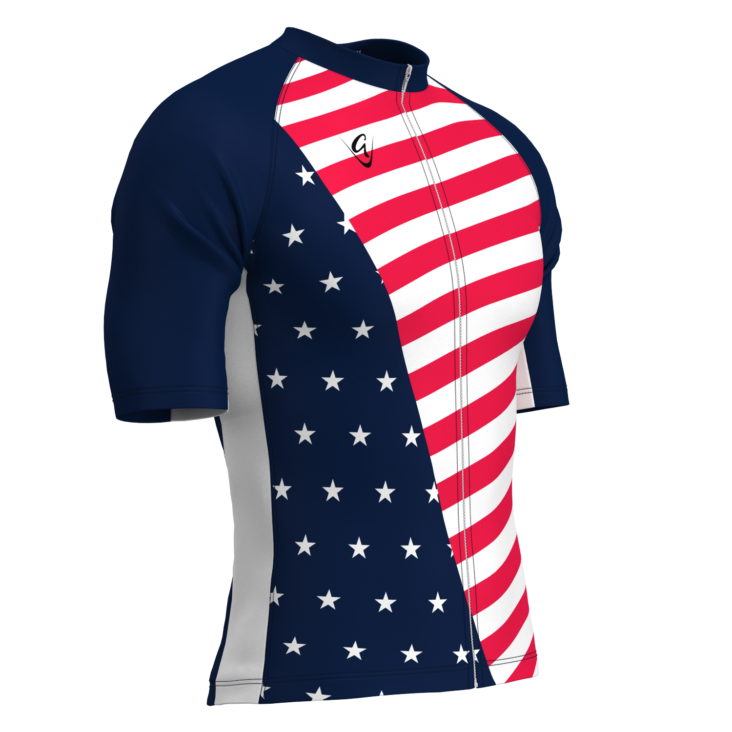 USA Retro Lightweight Short Sleeve Cycling Jersey