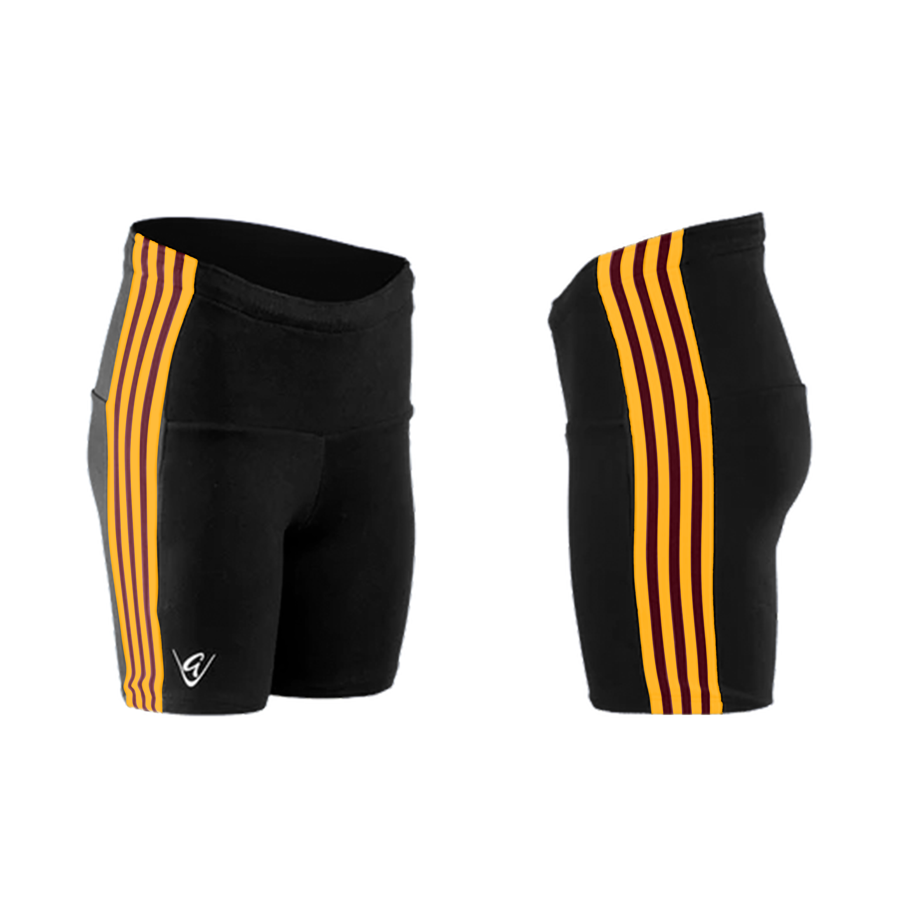 Classics Black/Maroon and Amber Shorts - Limited Edition