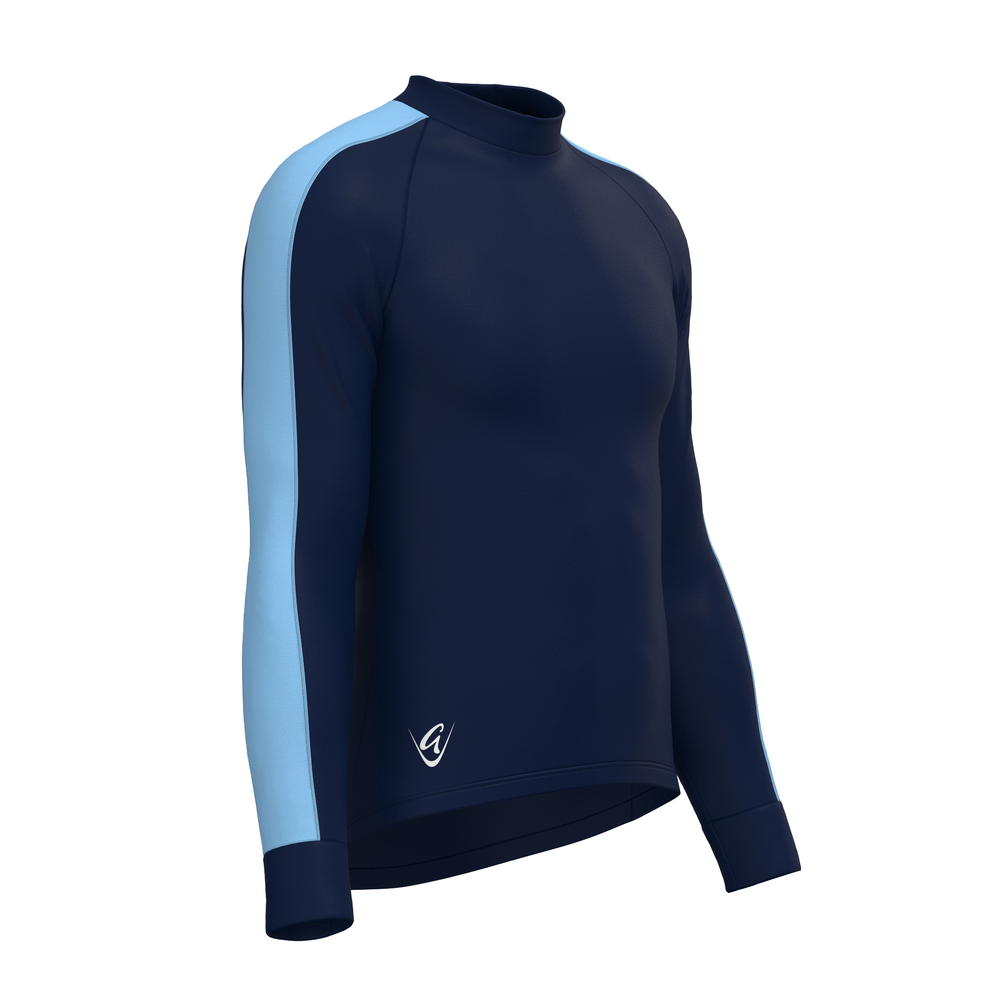 Performance Navy/Contrast Colour LS Tee