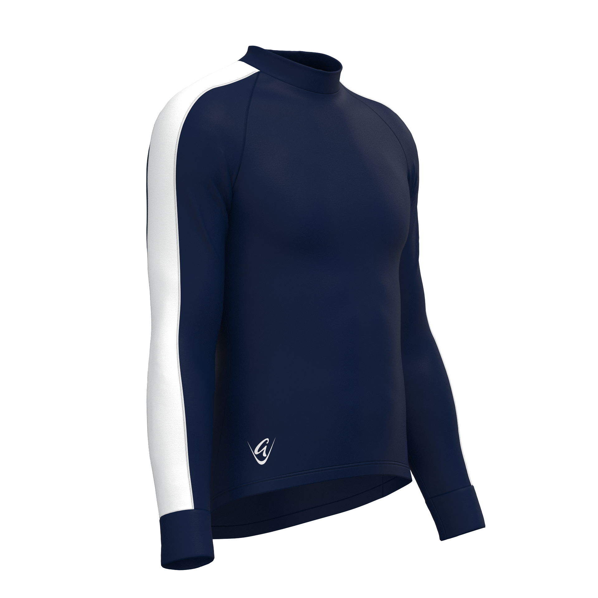 Performance Navy/Contrast Colour LS Tee