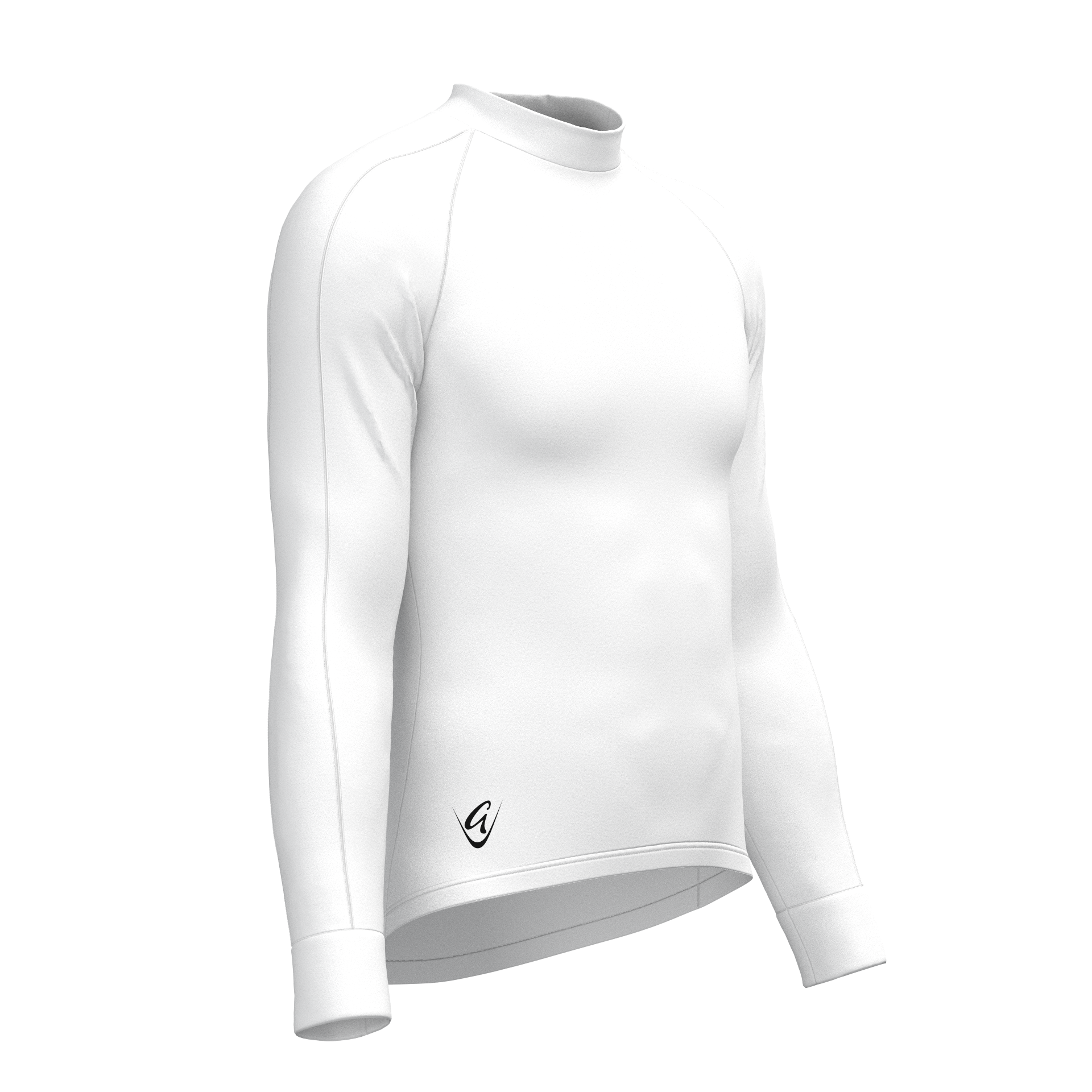 Performance White/Contrast Colour LS Tee