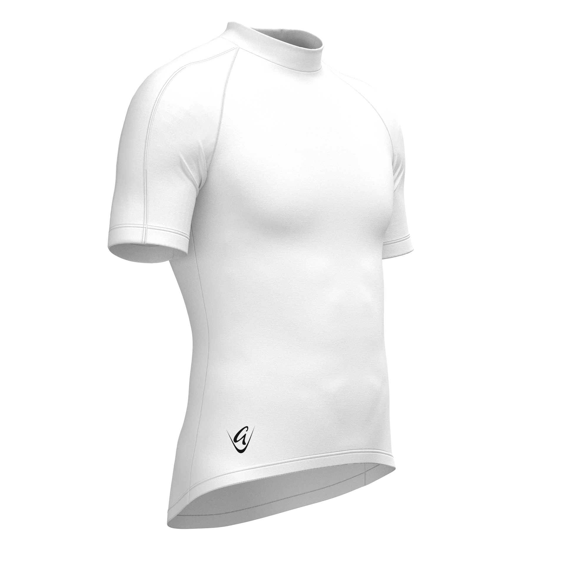 Performance White/Contrast Colour SS Tee