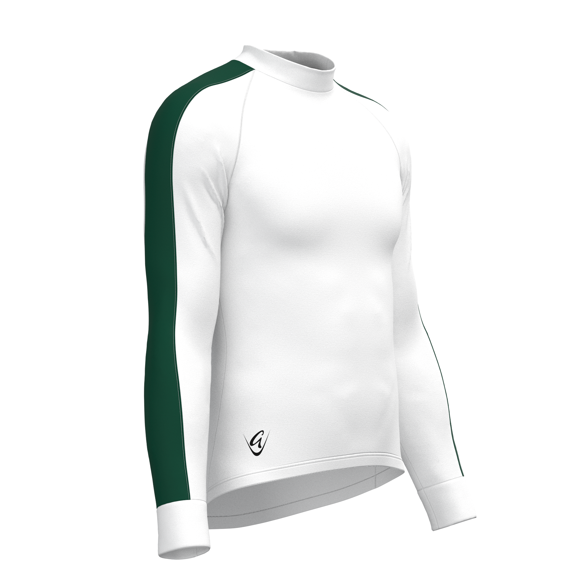 Performance White/Contrast Colour LS Tee