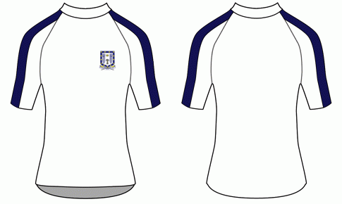 White - Performance Tee SS Stripe