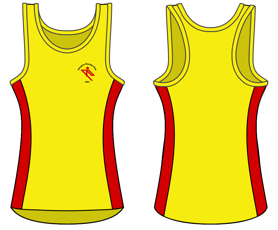 Yellow - Custom Racerback Singlet