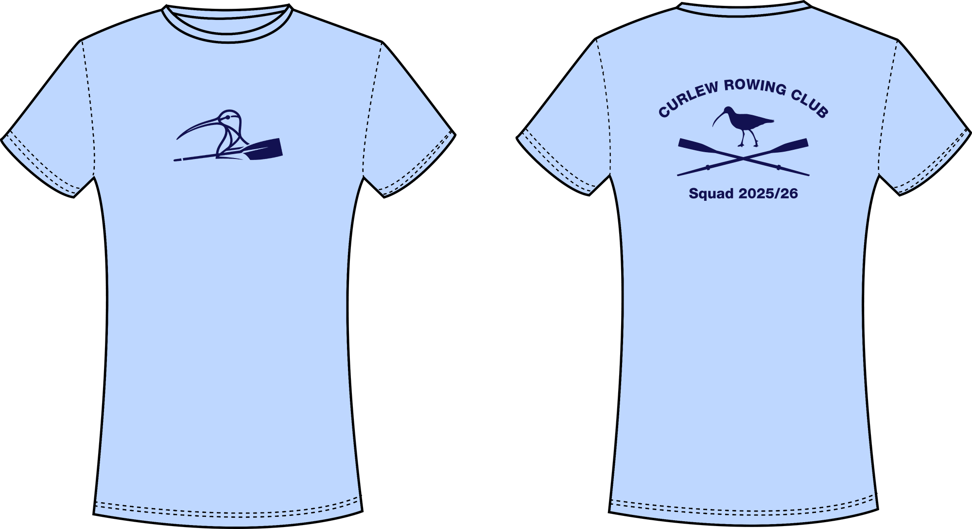 Cool Tee 2025/26 Sky - Navy Back Print